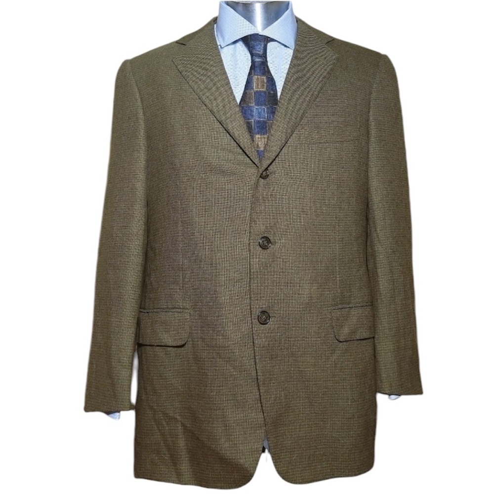 Ermenegildo Zegna Green Wool Sport Coat 45R - Picture 1 of 8